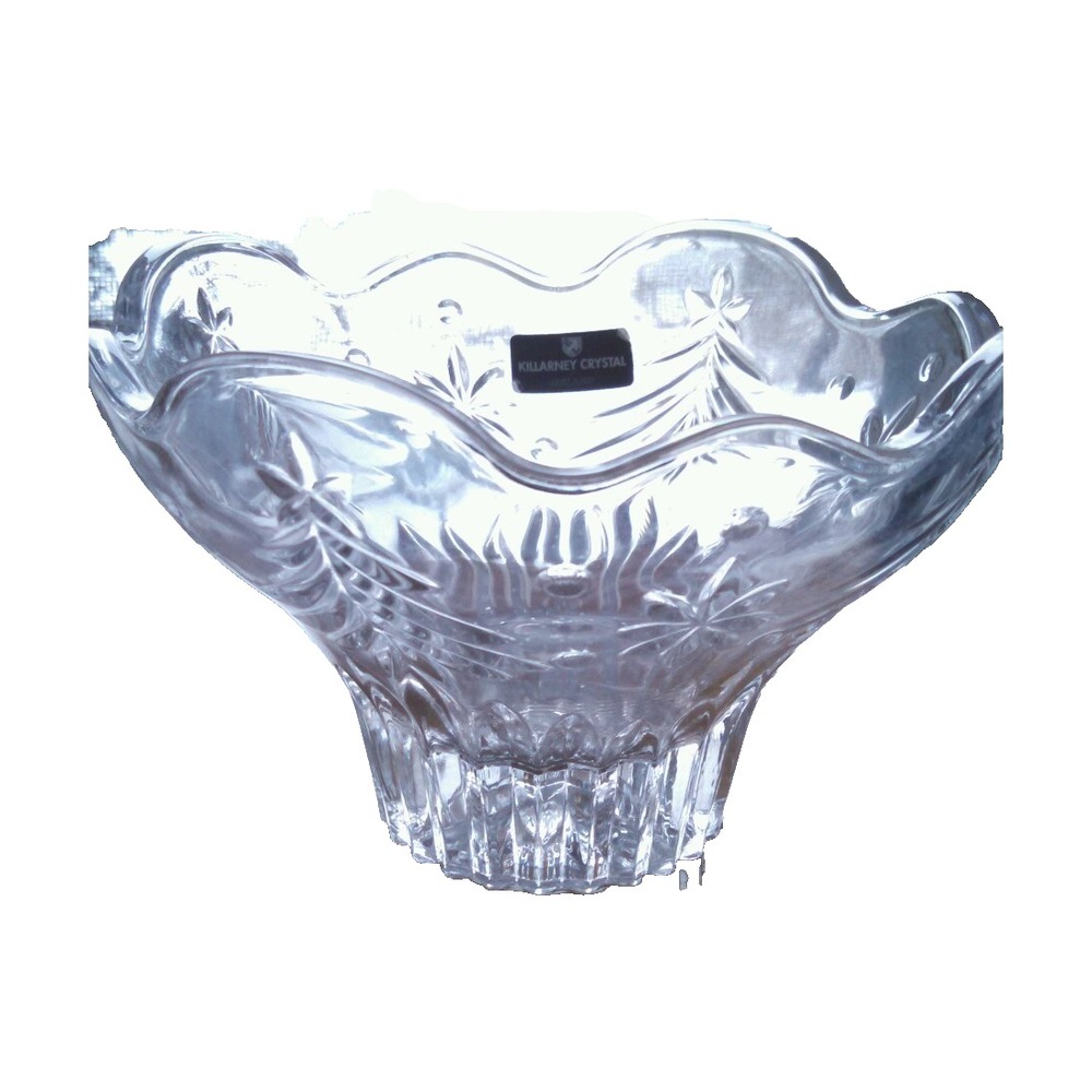 Waterford Killarney Crystal Bowl Christmas Tree Snowflake Holiday Gift Wedding